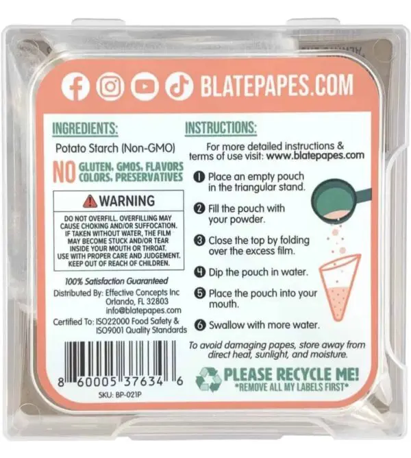 Blate Papes- Edible Film Pouches